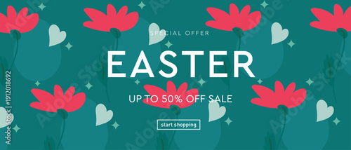 Easter abstract background with blue eggs on a dark backdrop.