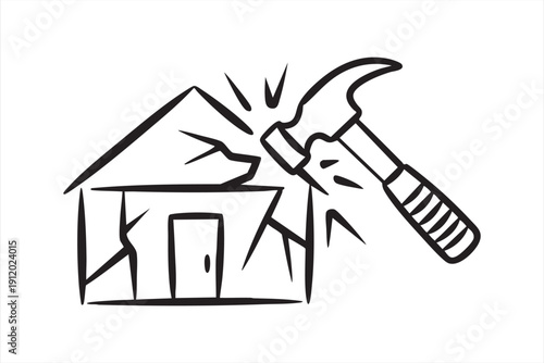 Construction Repair Graphic for Service Apps