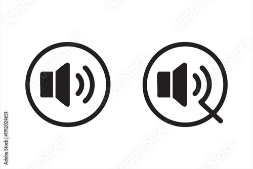 Sound Control Symbol for Media Interfaces