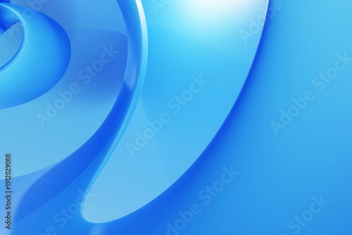 Modern blue abstract 3D background with smooth flowing curves and soft gradient lighting, creating a clean, dynamic, and futuristic aesthetic.