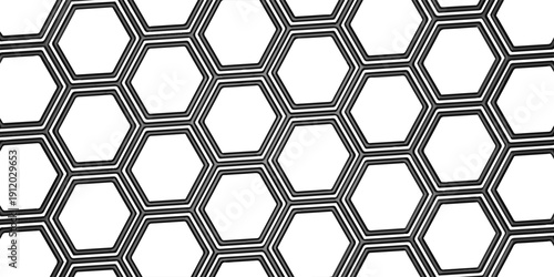 abstract black white stripe line. geometric hexagon texture background. polygon pattern. retro styled concept.