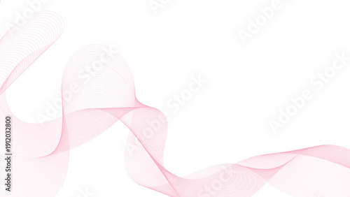 Abstract horizontal glowing pink line wave background. Abstract wave element for design. Digital frequency track equalizer. Stylized line art background. Vector