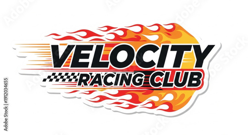 Velocity Racing Club Logo Design.