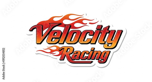 Velocity Racing Logo Design Element.