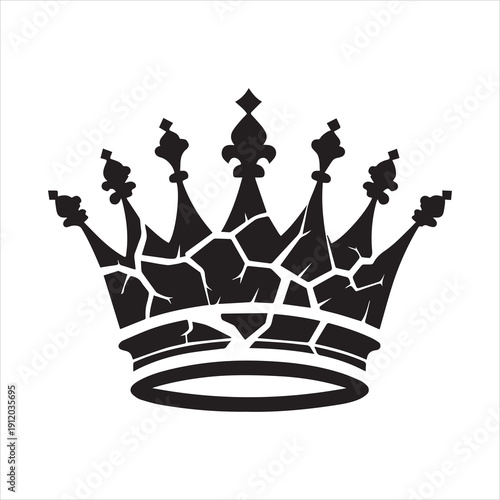 Broken crown silhouette