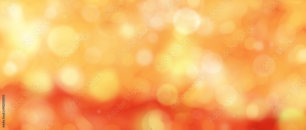 Fototapeta premium A vibrant abstract background filled with glowing bokeh circles in warm orange and red tones. A festive, energetic, and radiant atmosphere ideal for dynamic visual projects.