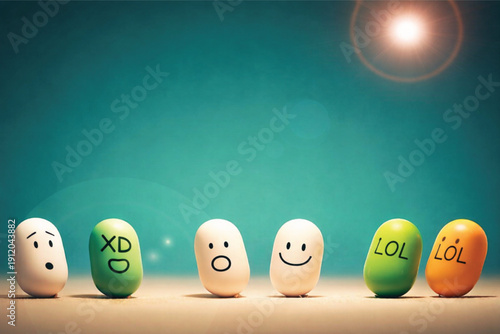 Cute 3D Isometric Pill Character with Friendly Face and Expressive Eyes, Vector Illustration of Medical Mascot for Healthcare Pharmacy and Wellness Design Projects.