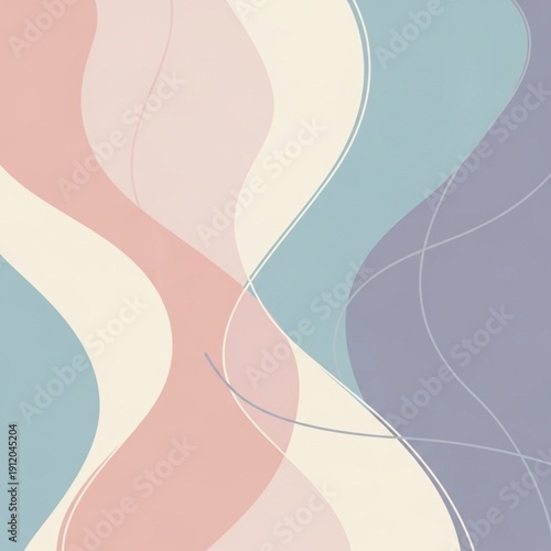 Abstract geometric wave lines background