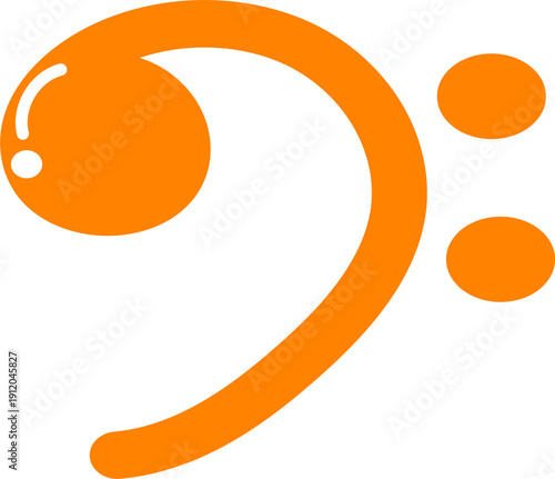 abstract orange logo