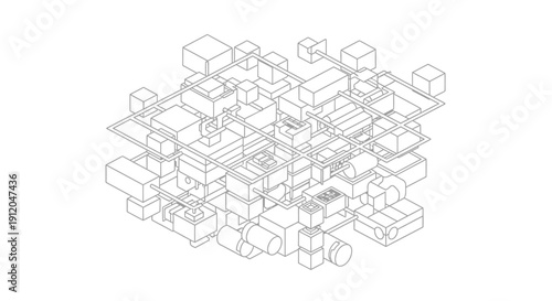 Cozy Home and Lifestyle Objects with Furniture, Plants and Interior Decor