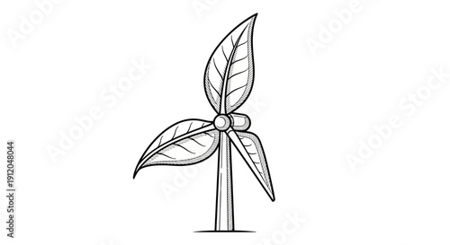 Lush Green Organic Leaf Pattern Illustration with Flowing Botanical Shapes for Natural Design