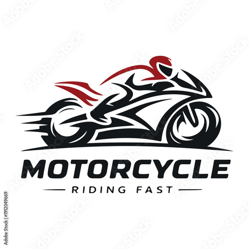 Set of motorcycle logos. Collection of custom motorcycle vector illustrations. Chopper, sportbike, and cafe racer logos.