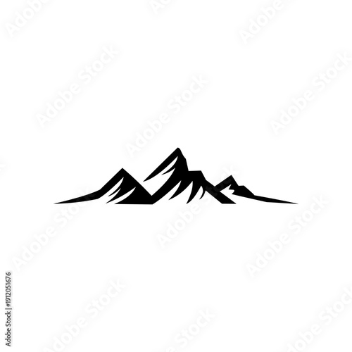simple mountain business logo design vector template.