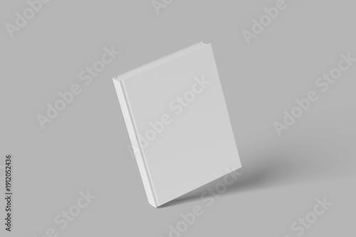 Slika na platnu Hard cover book mock up isolated on soft gray background.