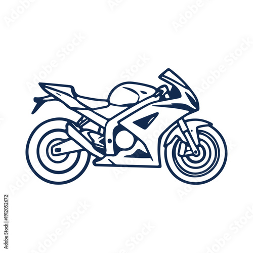 Set of motorcycle logos. Collection of custom motorcycle vector illustrations. Chopper, sportbike, and cafe racer logos.