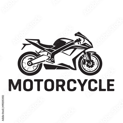 Set of motorcycle logos. Collection of custom motorcycle vector illustrations. Chopper, sportbike, and cafe racer logos.