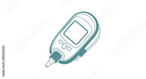 Digital Glucometer Device for Blood Sugar Testing in Healthcare