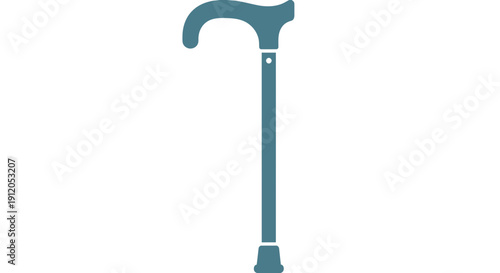 Elderly person's walking cane, help for mobility, healthcare, rehabilitation, support