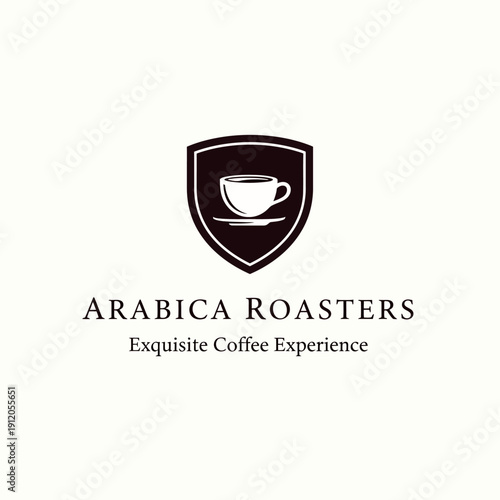 Free Download Coffee Cup Logo Design for Arabica Roasters. - GFXLoad