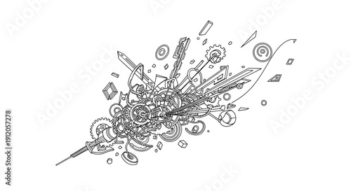 Dynamic explosion of colorful powder paint in mid-air, perfect for energetic backgrounds and creative advertising campaigns.