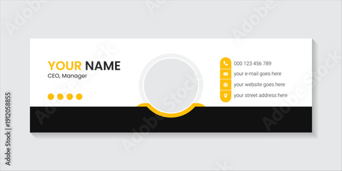 Professional Email Signature Template for Business and Corporate Branding