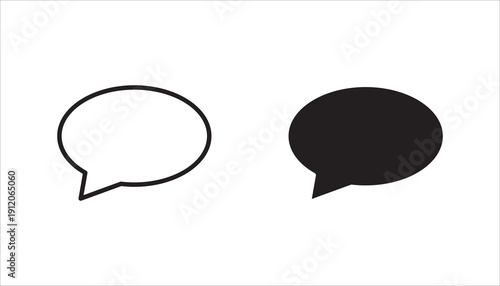 messaging and conversation icon set,  can use on mobile application, website and any other. vector illustration isolated on white background