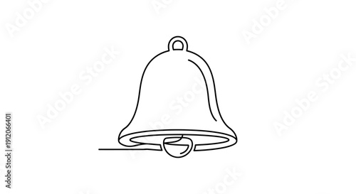 bell isolated on white background