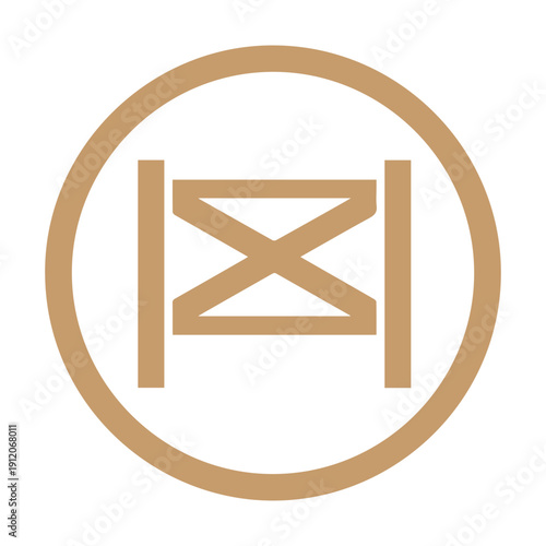 Geometric Farm Gate Icon