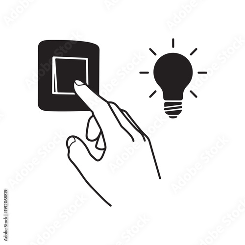 Light sensitivity environment vector silhouette representing a person reacting to bright surroundings and environmental stimuli.