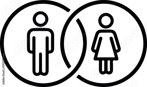 Partnership icon representing collaboration, cooperation, and business alliance between individuals