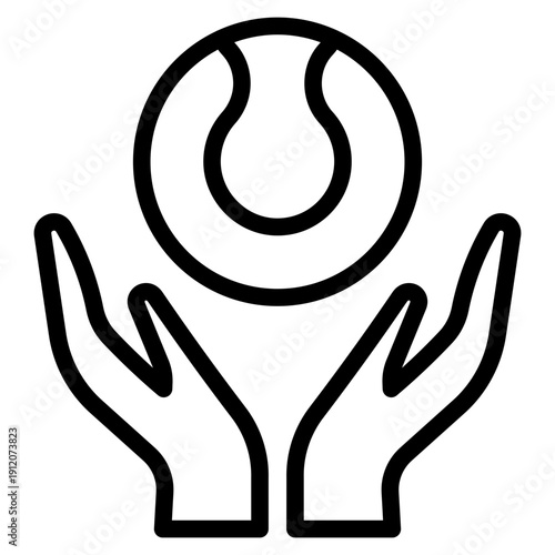 Community padel icon vector illustration