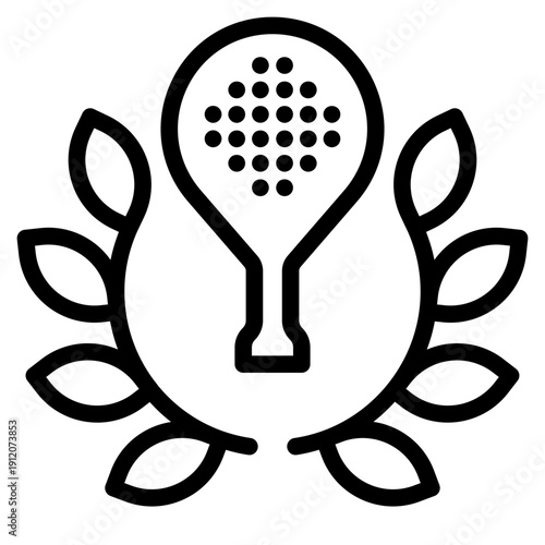 Best padel icon vector illustration