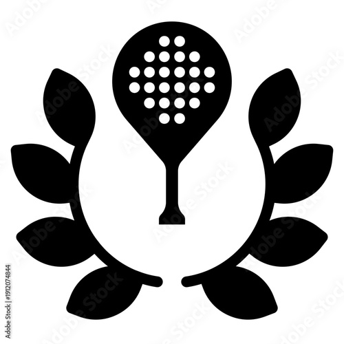 Best padel  icon glyph style vector illustration