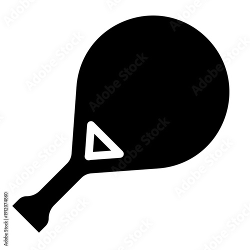 Rackets padel  icon glyph style vector illustration
