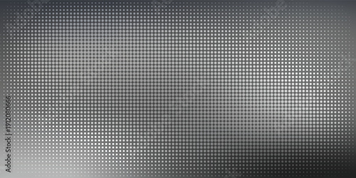 White and black grain background with wavy noise gradient gradation. Chrome metal liquid backdrop with rough noise texture, grunge dot fabric. Glitter ombre poster.