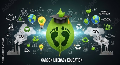 Carbon Literacy Education: Footprint, CO2, Sustainability, Climate Change Concepts