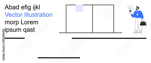 Business strategy, innovative ideas, creative thinking, professionalism, brainstorming, conceptual designs. Person holding light bulb. Business strategy and innovative ideas