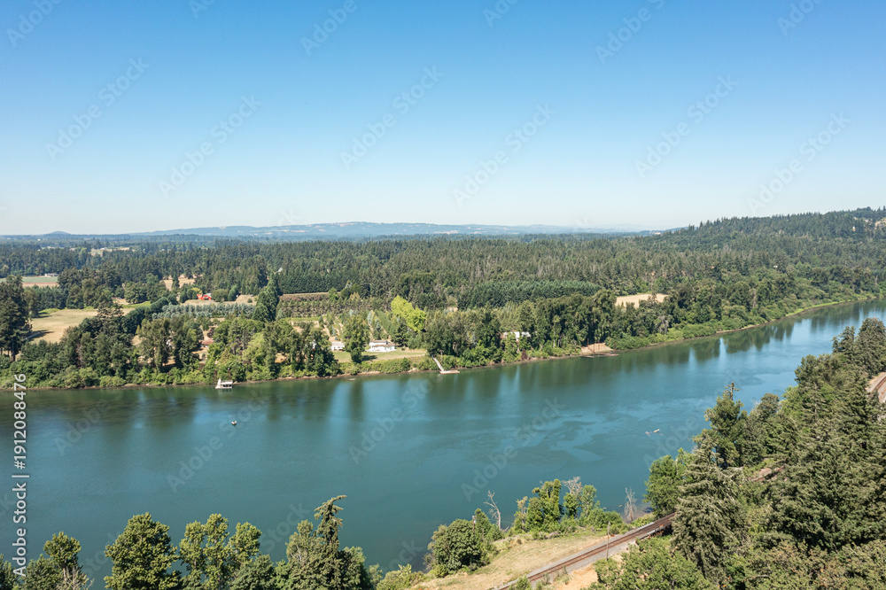 Obraz premium River from aerial view