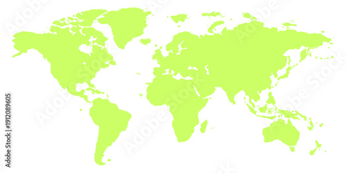 World map vector isolated on white background. Flat Earth map vector. World map vector illustrations, Globe similar world map icon. Map silhouette for template, business 8,.ai