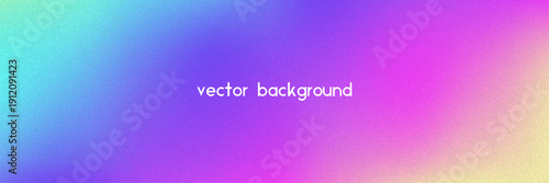 Noise Gradient Background. Abstract Grainy Bg In Pink, Purple And Blue Colors. Iridescent Hologram. Pearlescent Holographic Texture With Rainbow Foil. Chrome Backdrop With Pearl Fluid Effect