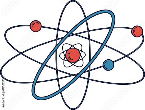 Quantum Physics Science Concept Illustration. Quantum Physics Technology Concept Design. Quantum Physics Research Concept Scene. Quantum Physics Particle Concept Background. Quantum Physics Atomic