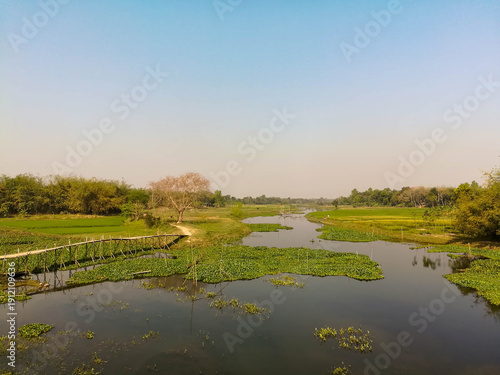 autumn landscape with river