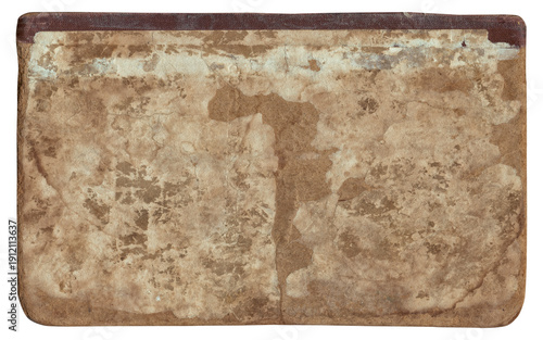 Vintage background of old book torn paper texture with scratches