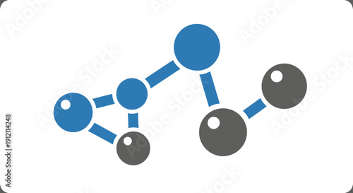 Abstract illustration of connected spheres representing data and networks