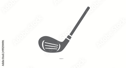 Golf club icon on white background simple illustration for sports design