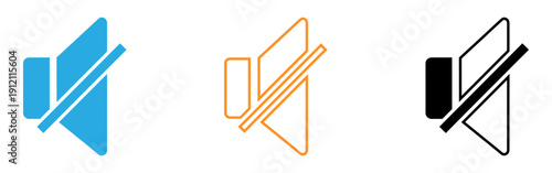 Three variations of a stylized letter or logo design