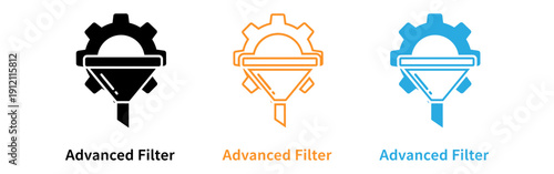 Advanced filter icons