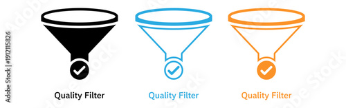 Quality filter icons