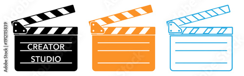 Clapper board graphic design