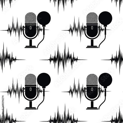Microphones and Soundwaves in a Repetitive Pattern